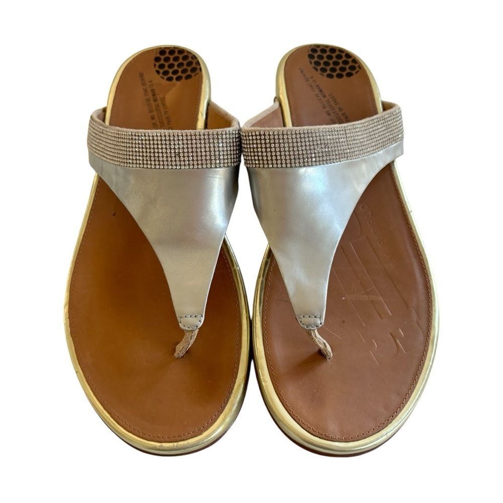Fitflop Banda Women’s Sandals Silver/Gold Sz 41